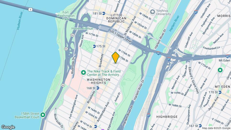 555 W 173rd St Map and Location Details