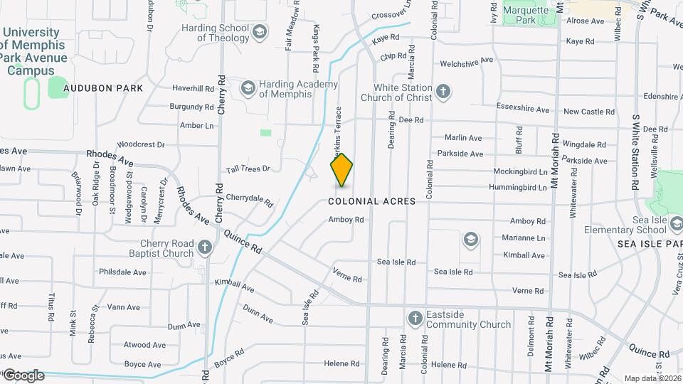 1270 Perkins Terrace Map and Location Details