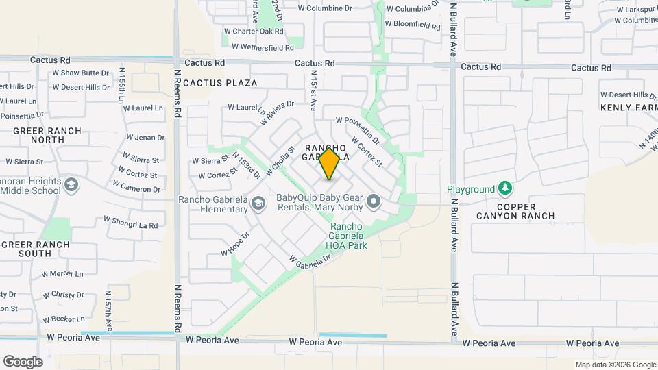 15032 W Desert Mirage Dr Mapa y Detalles de la Ubicación