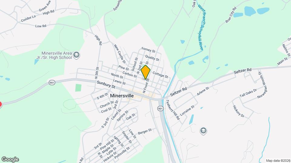 103 Carbon St, Unit 2 Map and Location Details