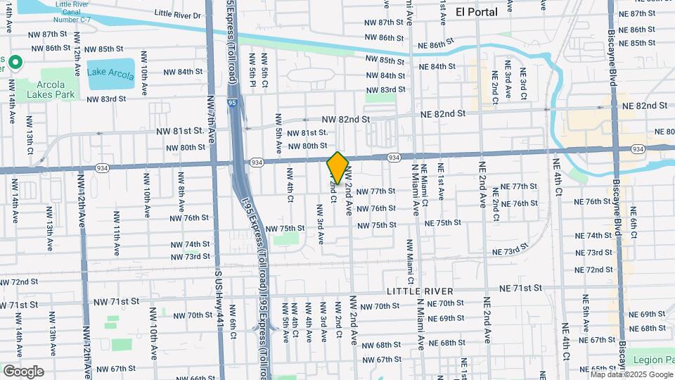 7711 NW 2nd Ct Map and Location Details