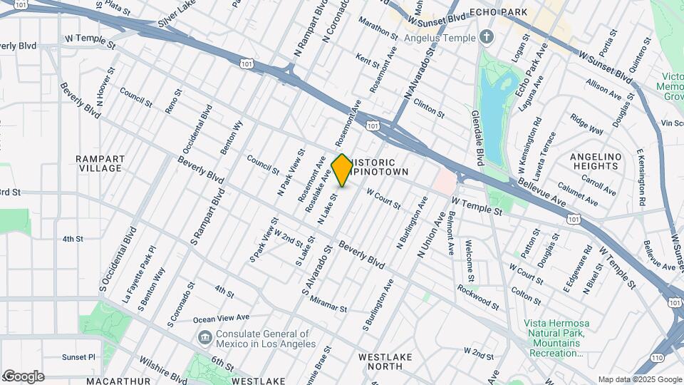 234 N Lake St Map and Location Details