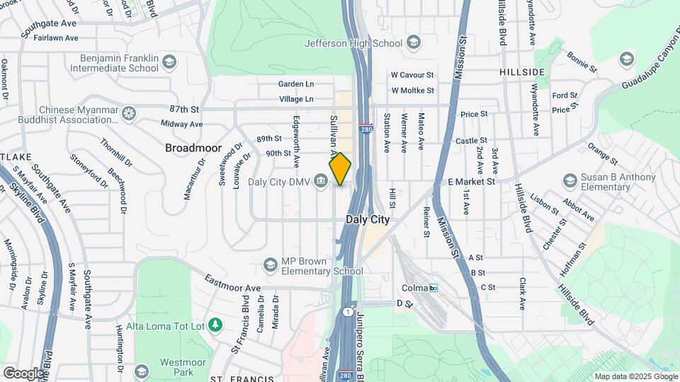 1525 Sullivan Ave Map and Location Details