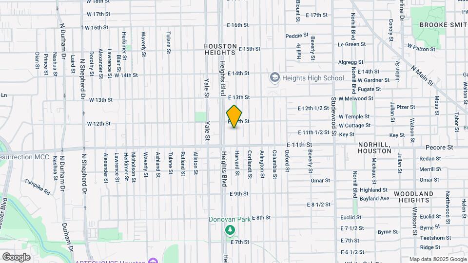 1127 Harvard St Map and Location Details