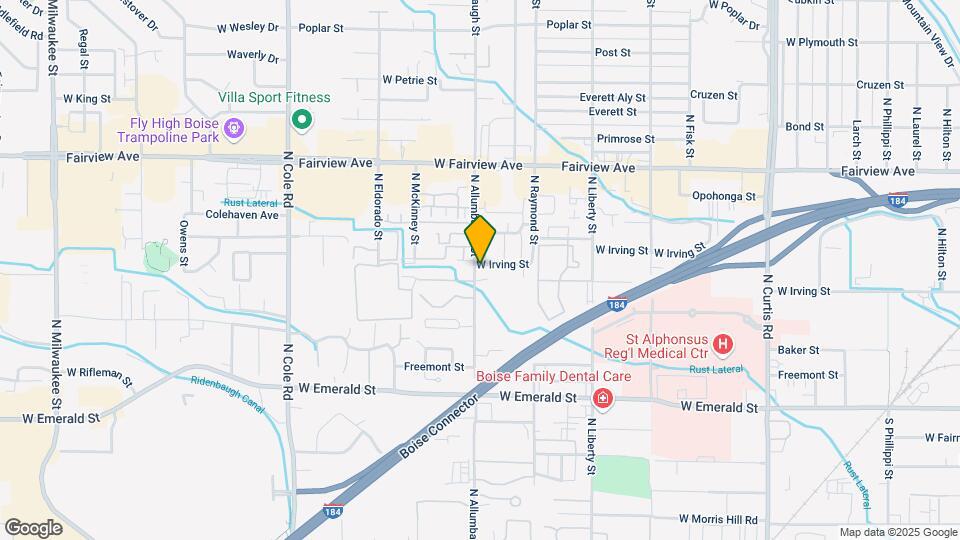 6929 W Irving St Map and Location Details