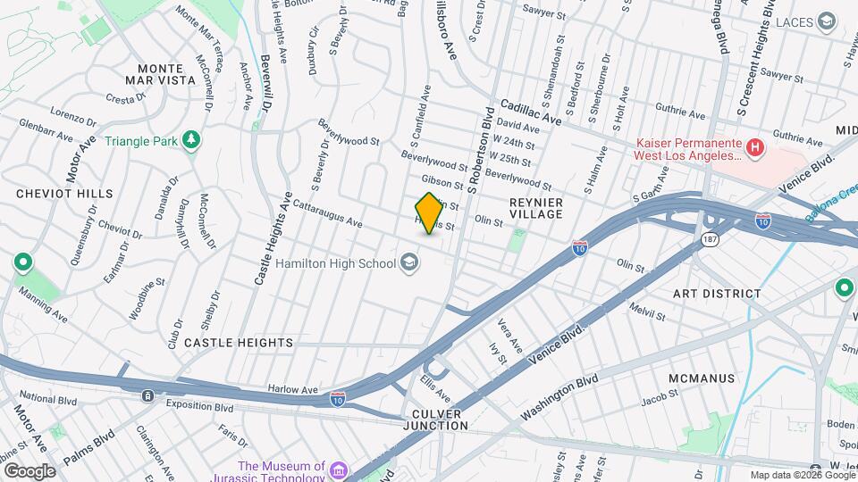 9063 Cattaraugus Ave Mapa y Detalles de la Ubicación