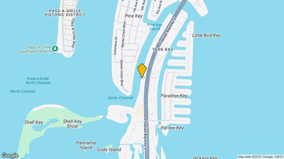 910 Pinellas Bayway S Map and Location Details