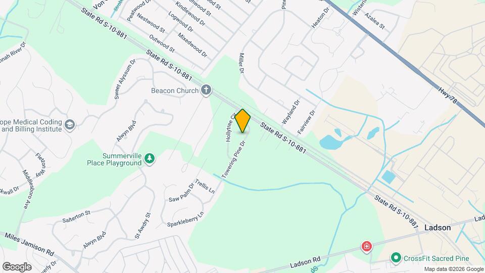 122 Towering Pine Dr Map and Location Details