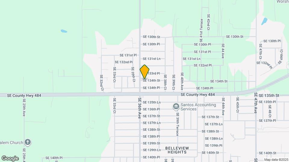 3628 SE 134th St Map and Location Details