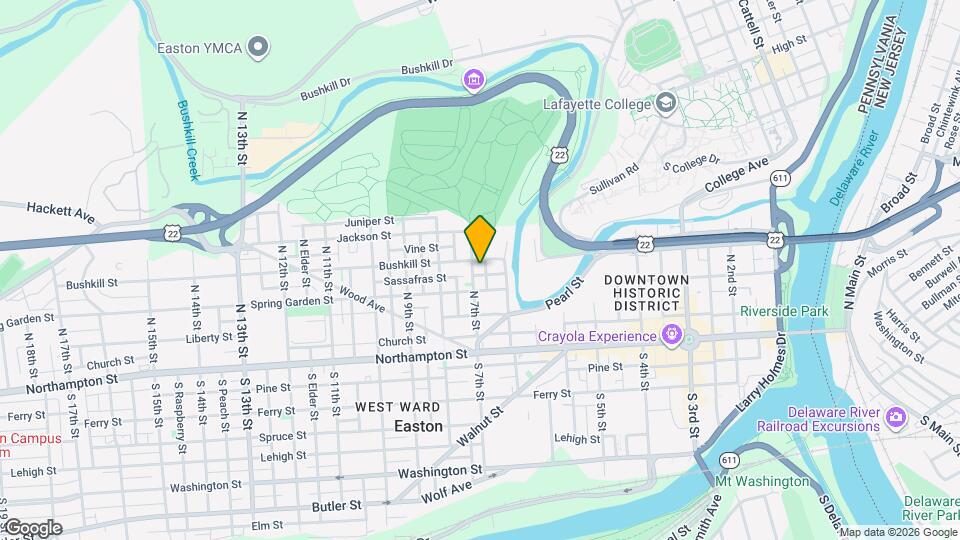 137 N 7th St Map and Location Details