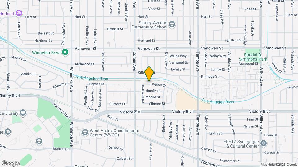 19613 Haynes St Map and Location Details