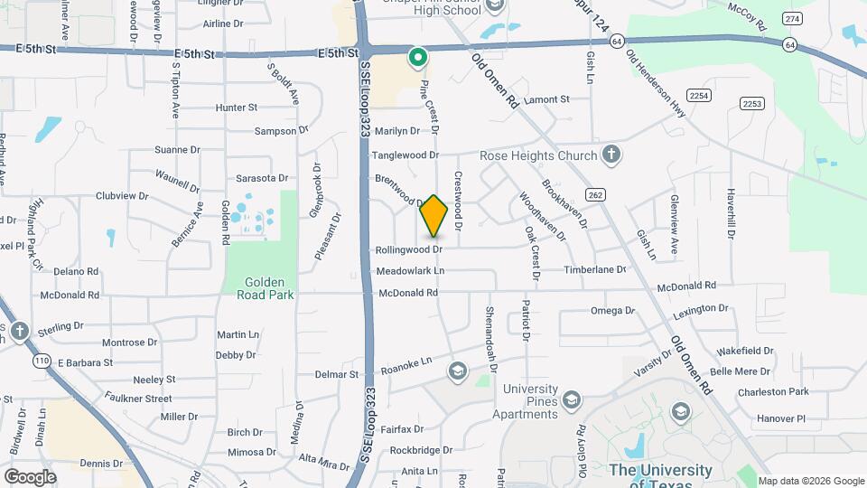 2315 Pine Crest Dr Map and Location Details