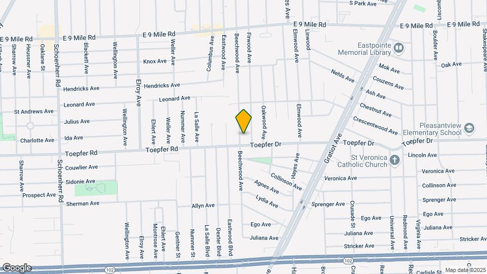 21728 Beechwood Ave Map and Location Details