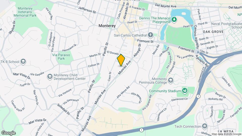 1012 Munras Ave Map and Location Details