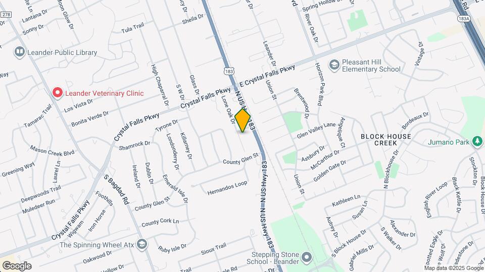 1902 Lone Oak Dr Map and Location Details