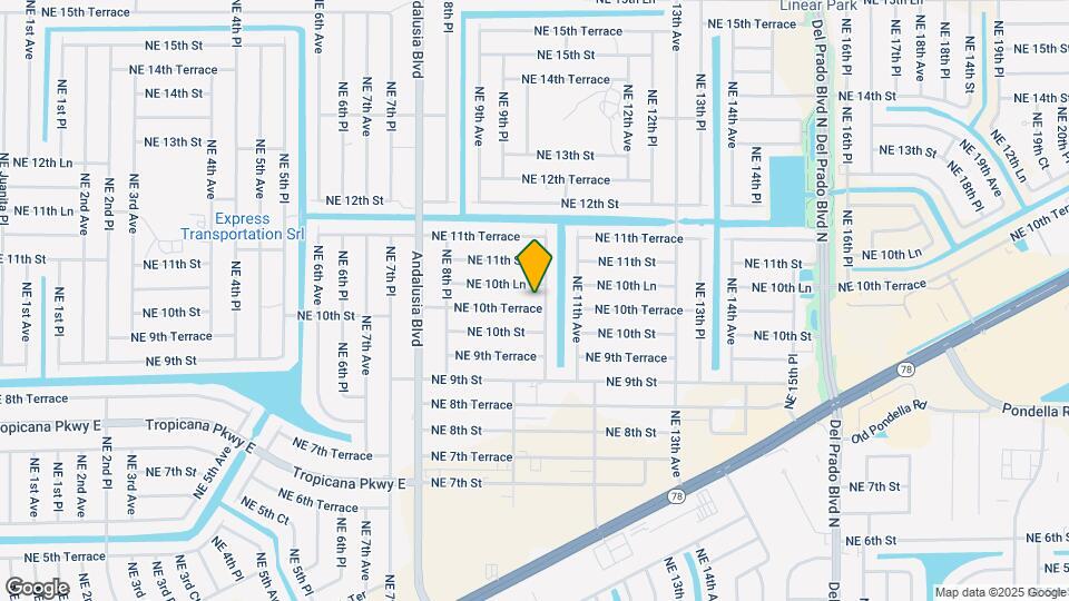 1009 NE 10th Terrace Map and Location Details
