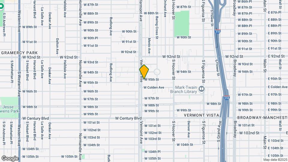 850 W 95th St Map and Location Details
