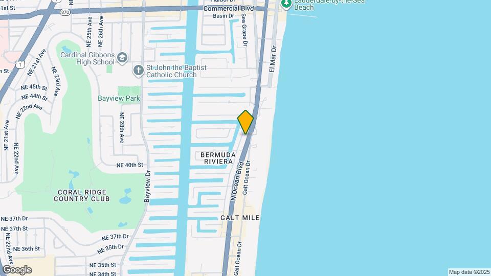 4143 N Ocean Blvd, Unit 303 Mapa y Detalles de la Ubicación