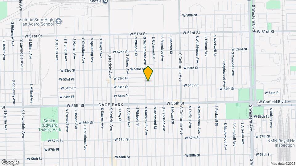 5353 S Sacramento Ave Map and Location Details
