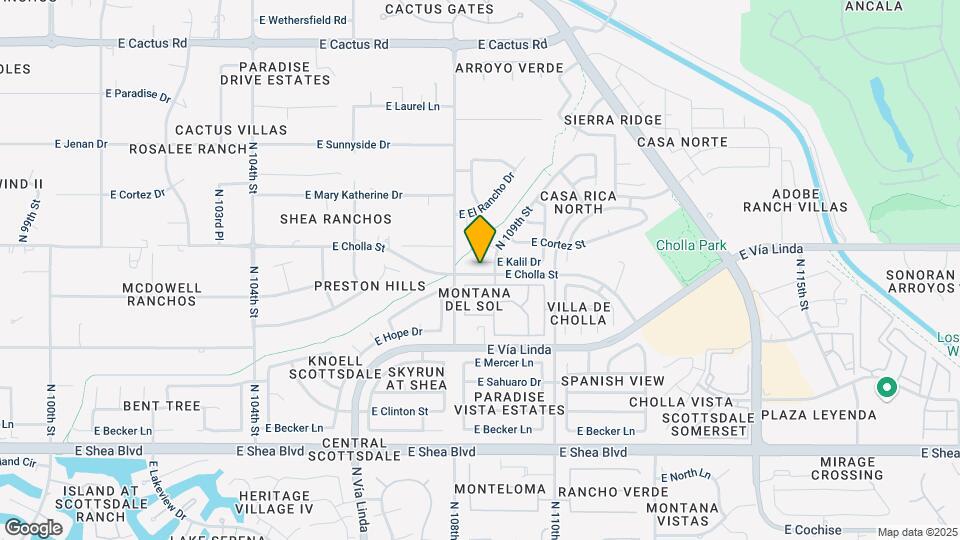 10879 E Kalil Dr Map and Location Details
