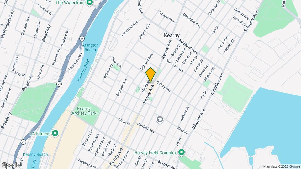 431 Kearny Ave, Unit 6 Map and Location Details