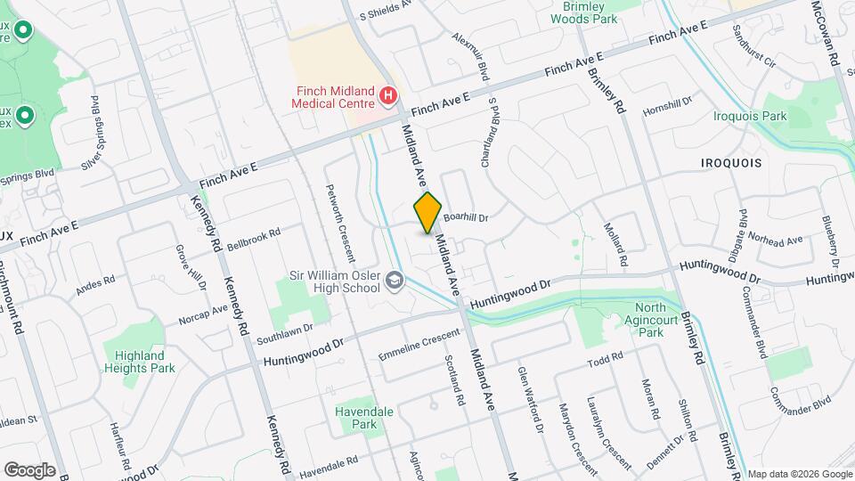 2830 Midland Ave Map and Location Details