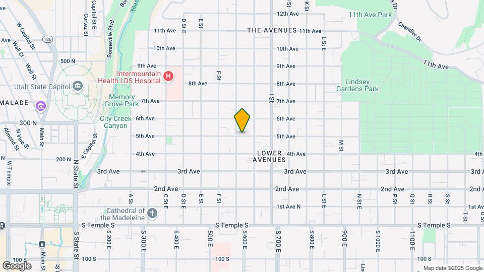 512 E 5th Ave Map and Location Details