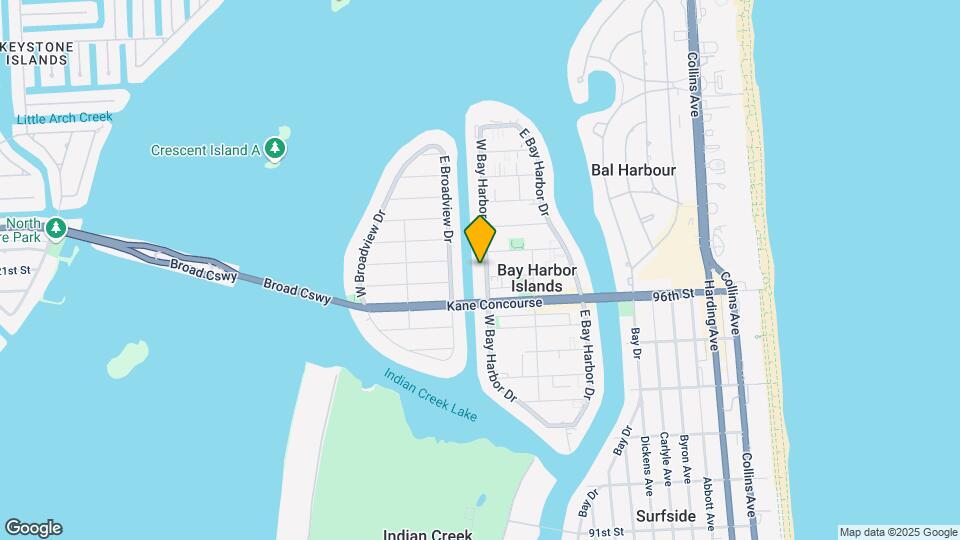 9720 W Bay Harbor Dr Map and Location Details