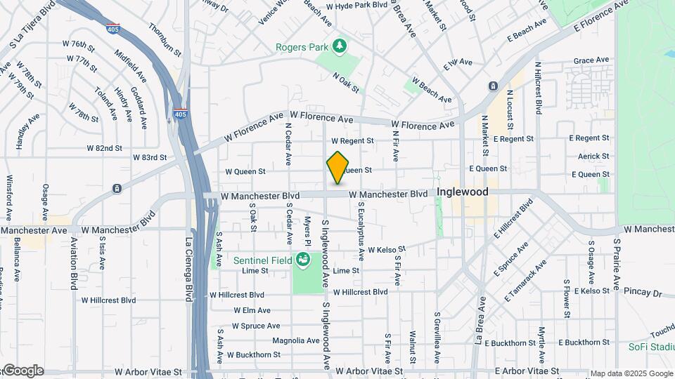331-333 W Manchester Blvd Map and Location Details
