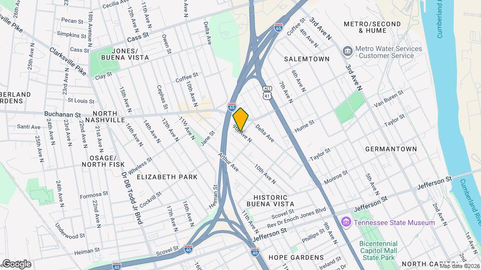 1619A 9th Ave N Map and Location Details