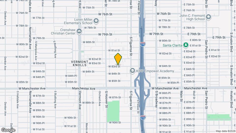 631 W 83rd St Map and Location Details