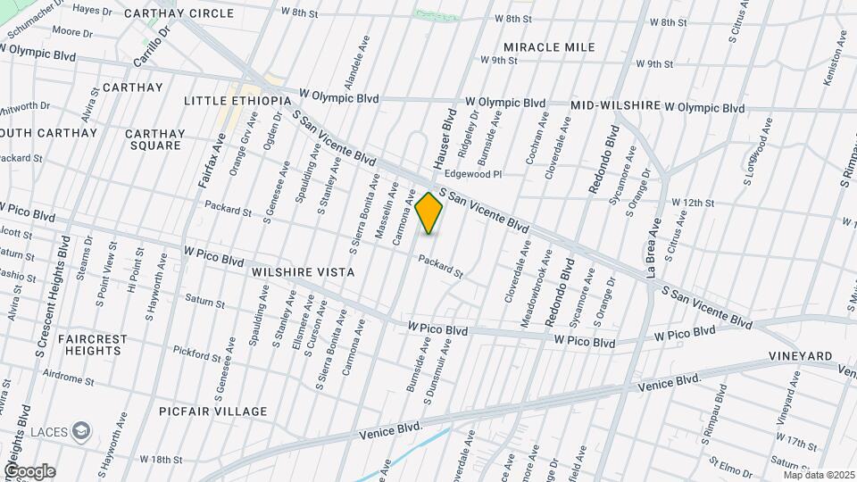 1269 S Ridgeley Dr, Unit #3 Map and Location Details