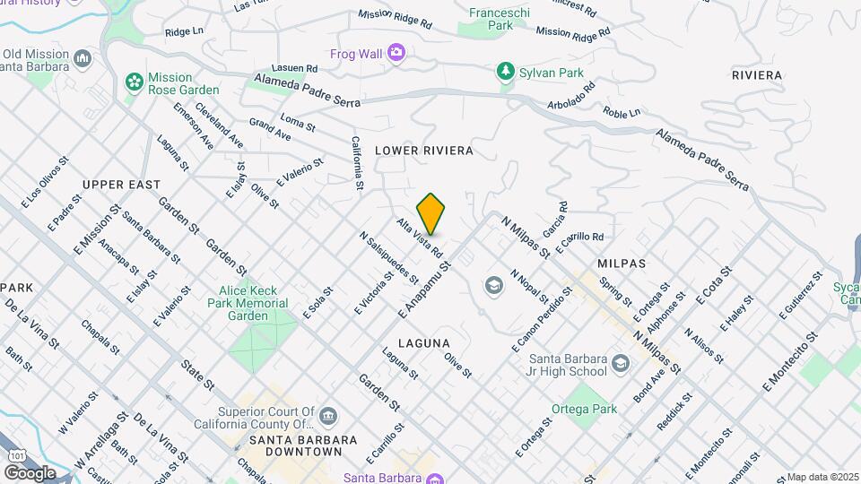 1226 Alta Vista Rd Mapa y Detalles de la Ubicación