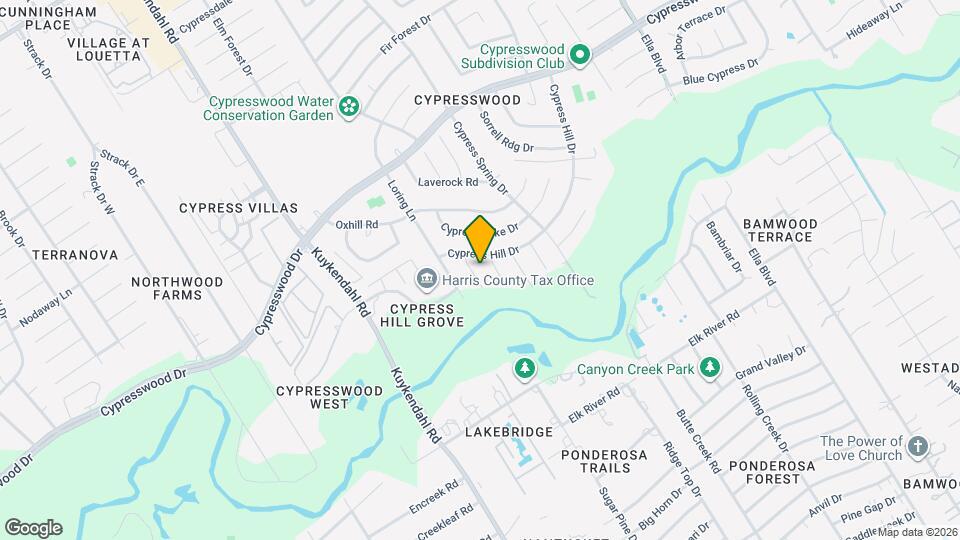 17322 Tall Cypress Dr, Unit 08-835 Map and Location Details