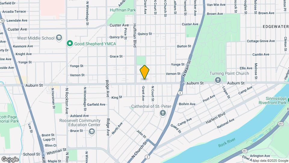 1703 Auburn St Map and Location Details