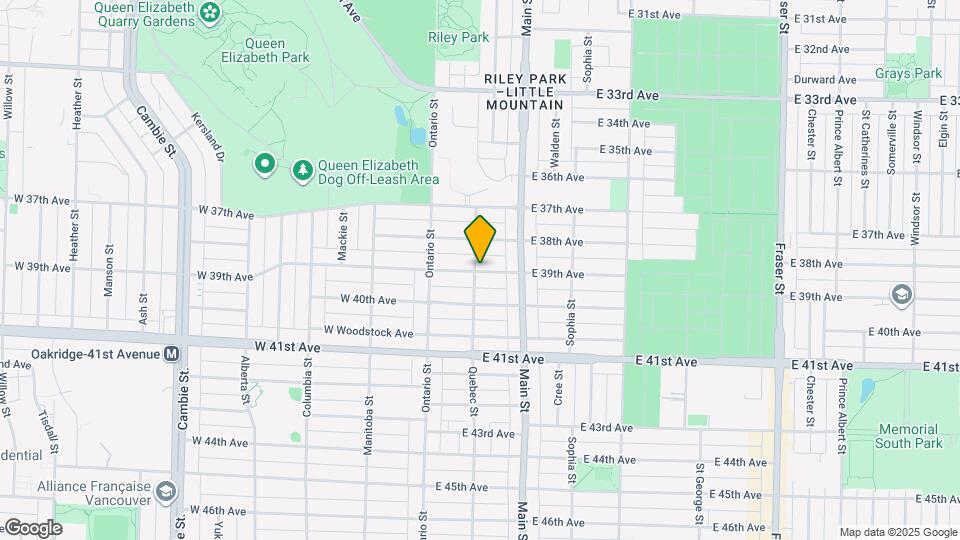 105 E 39th Ave Map and Location Details