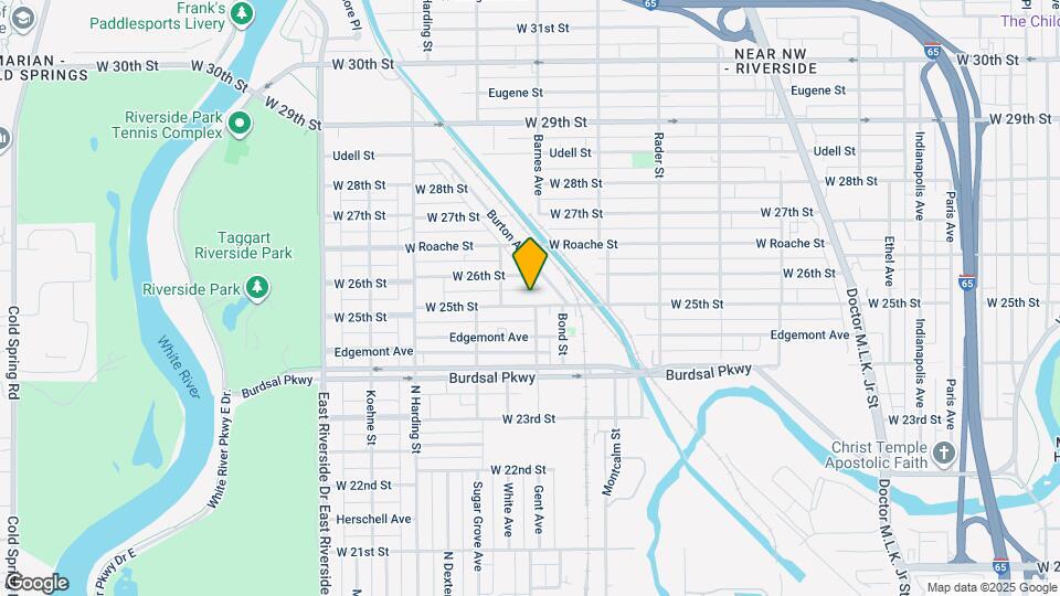 1206 W 25th St Map and Location Details