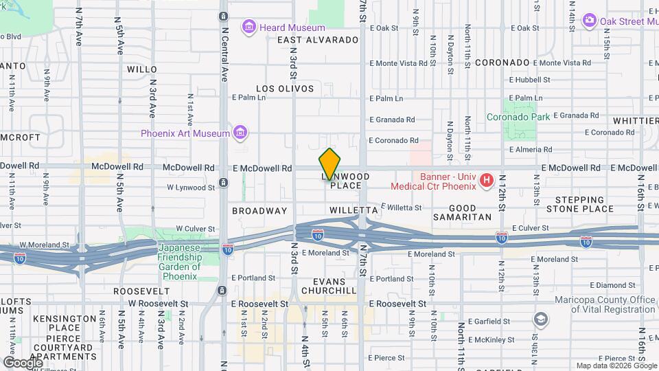 501 E Lynwood St Mapa y Detalles de la Ubicación