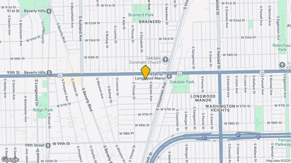 1216 W 95th Pl Map and Location Details