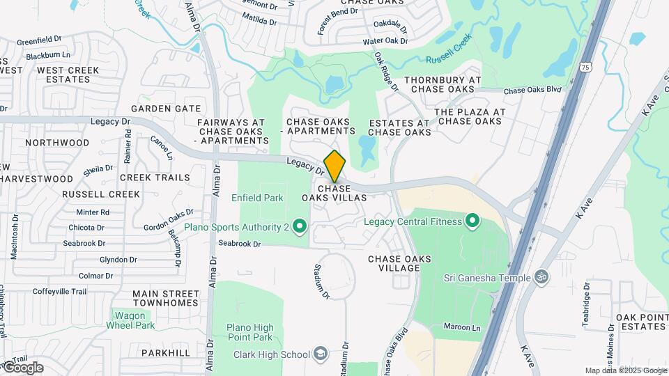 Villas at Chase Oaks Map and Location Details