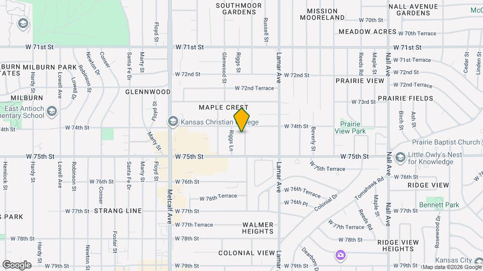 7416 Walmer St Map and Location Details