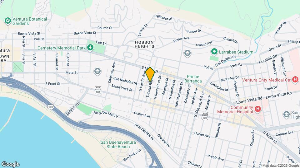 127 S Santa Rosa St Mapa y Detalles de la Ubicación