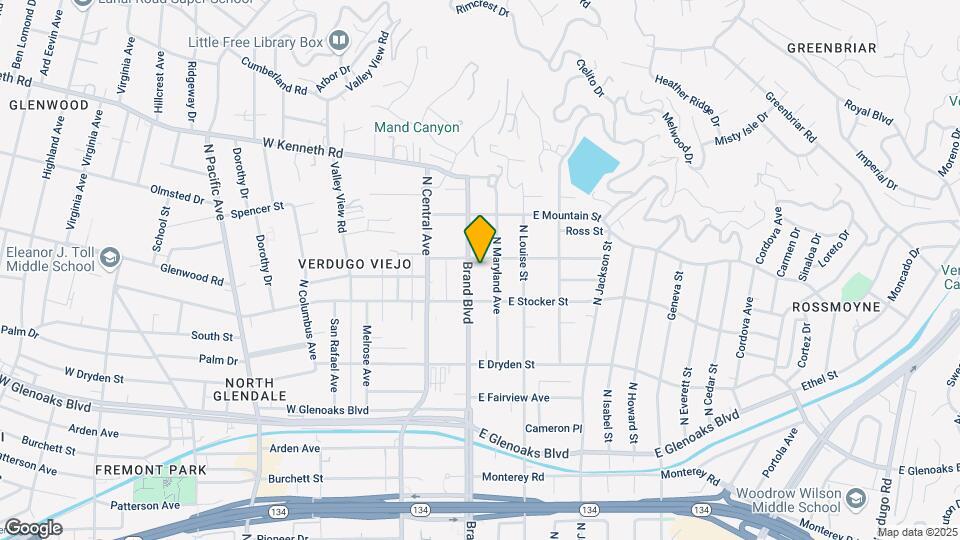 1230 N Brand Blvd Map and Location Details