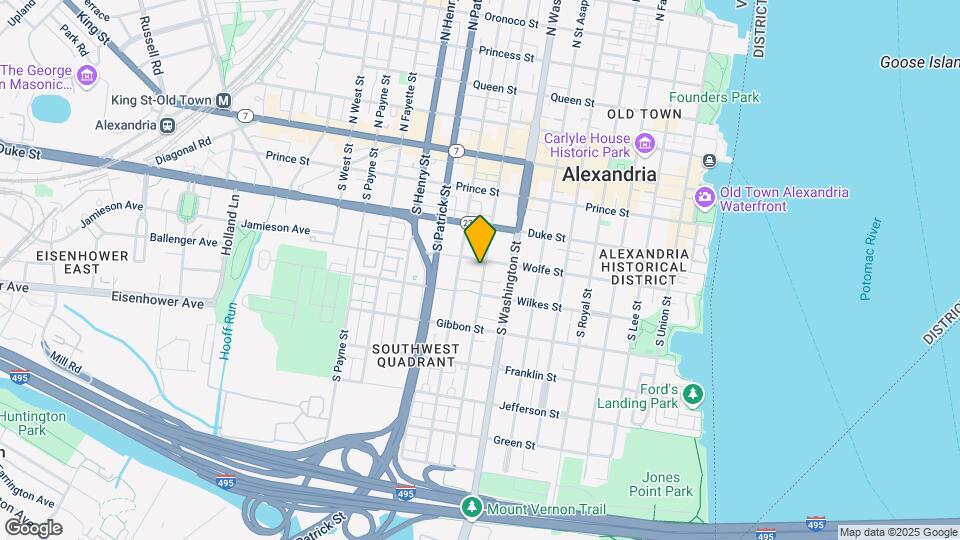 411 S Columbus St Map and Location Details