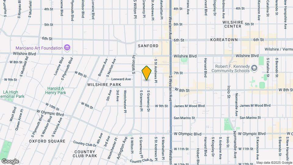 735 S Gramercy Dr Map and Location Details