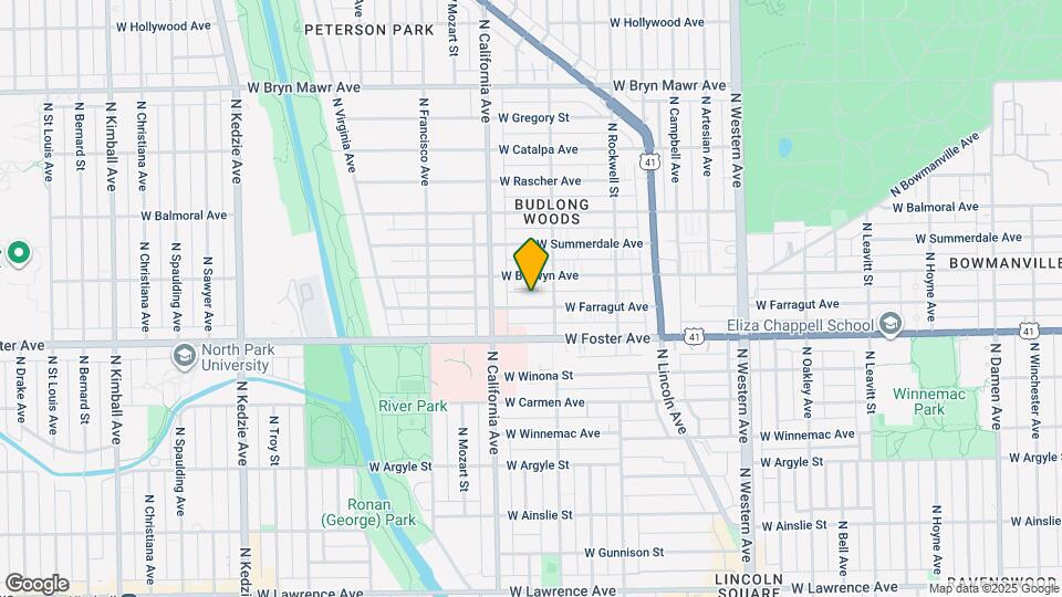 2718 W Farragut Ave Map and Location Details