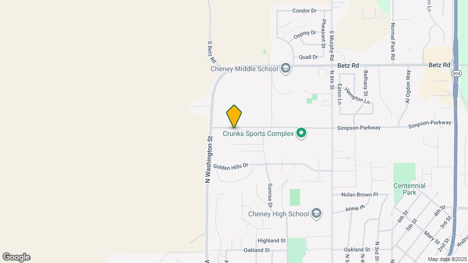 1023 Greenfield Dr Map and Location Details