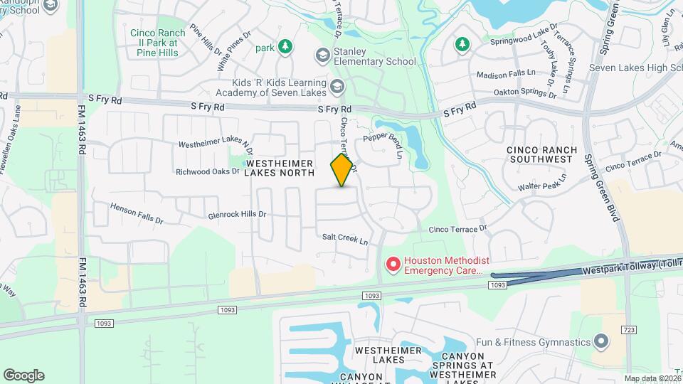 26119 Savory Springs Ln Map and Location Details