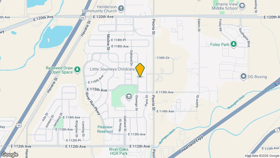 11594 Oswego St Map and Location Details