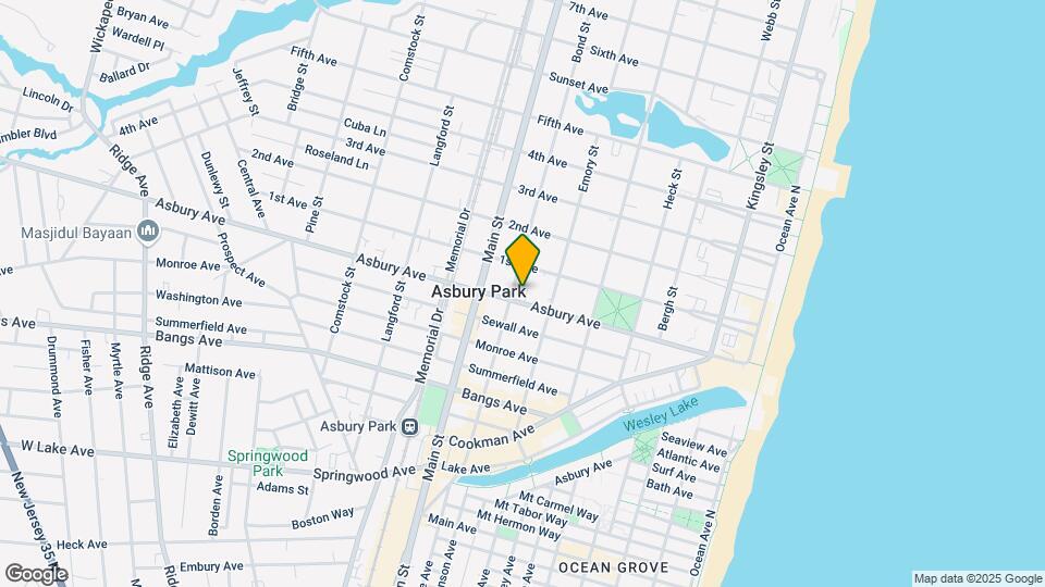 611 Asbury Ave Mapa y Detalles de la Ubicación